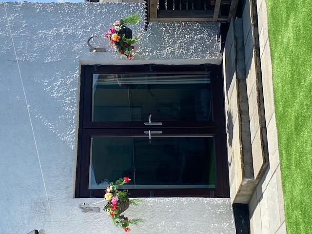 The patio doors